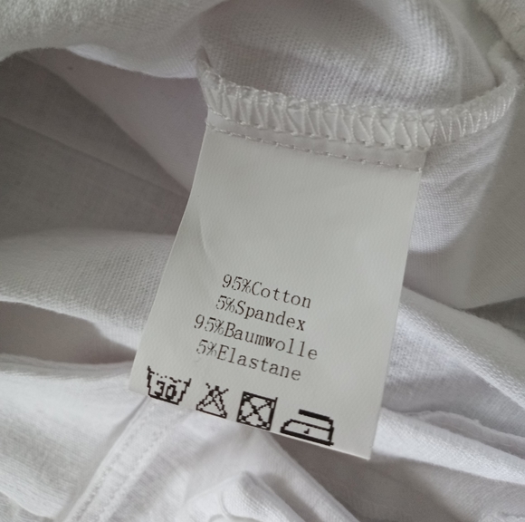 Hi Rise Shorts Linen White Cotton Stretch Pockets New Large Wide Elastic Band - Picture 10 of 16